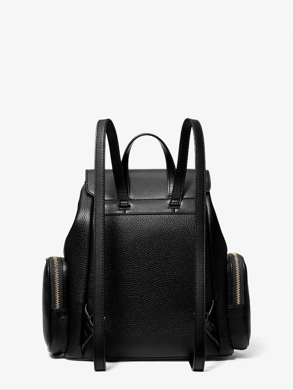 Michael Kors Womens Jet Set Medium Pebbled Black Leather Backpack - Picture 5 of 10